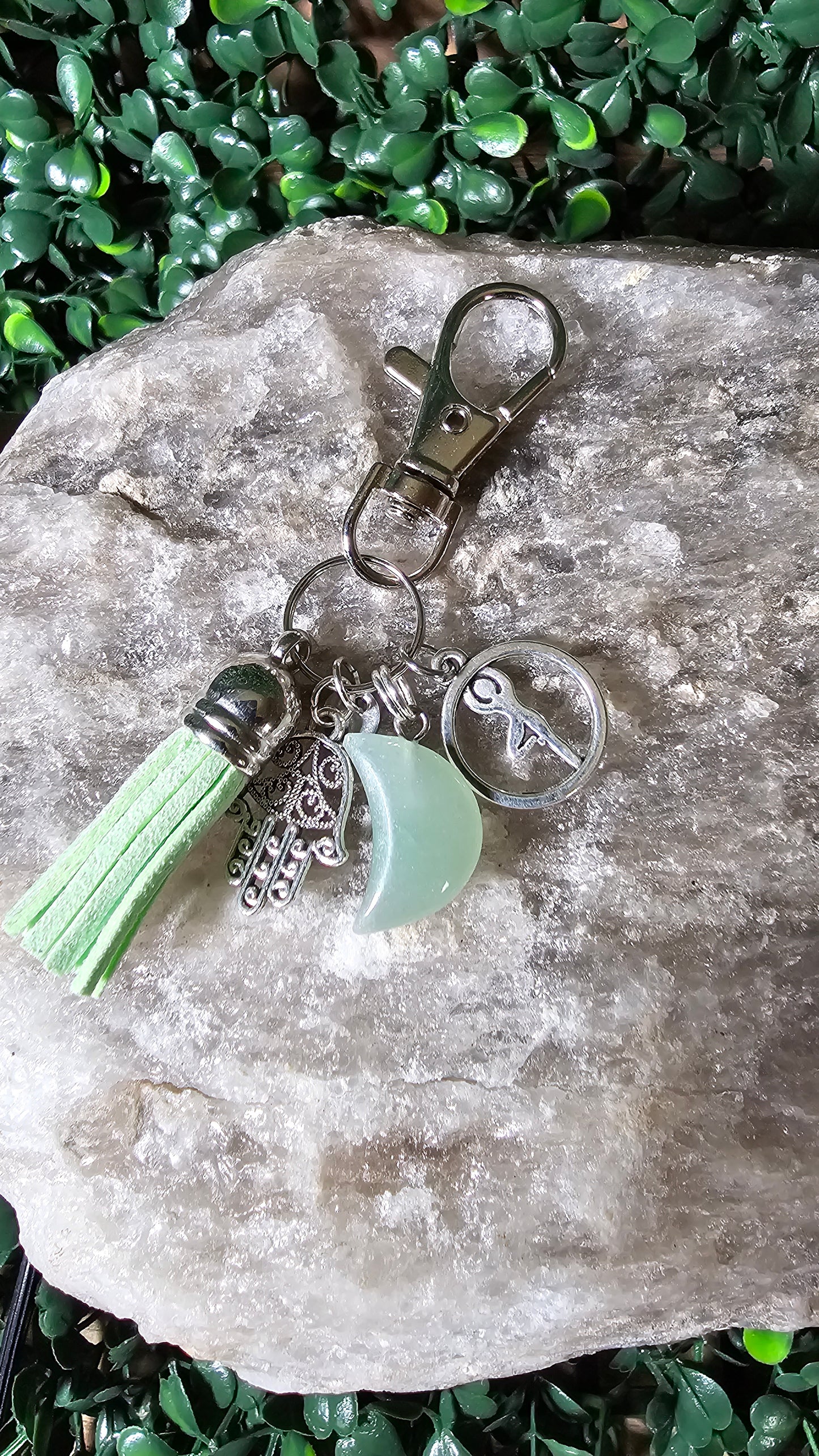 Green Aventurine- crystal moon vibes charm
