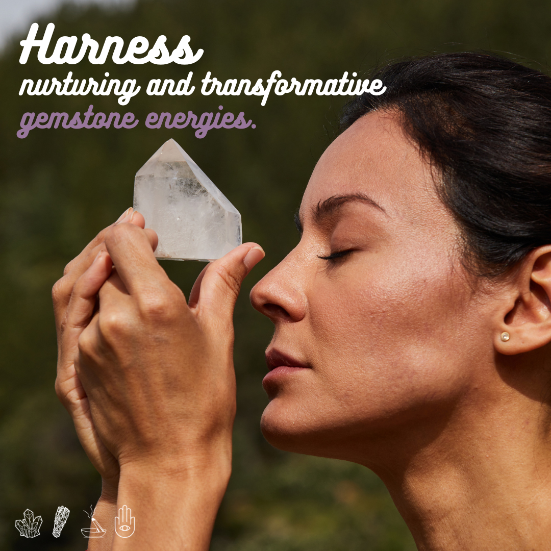 Harness nurturing and transformative gemstone energies.