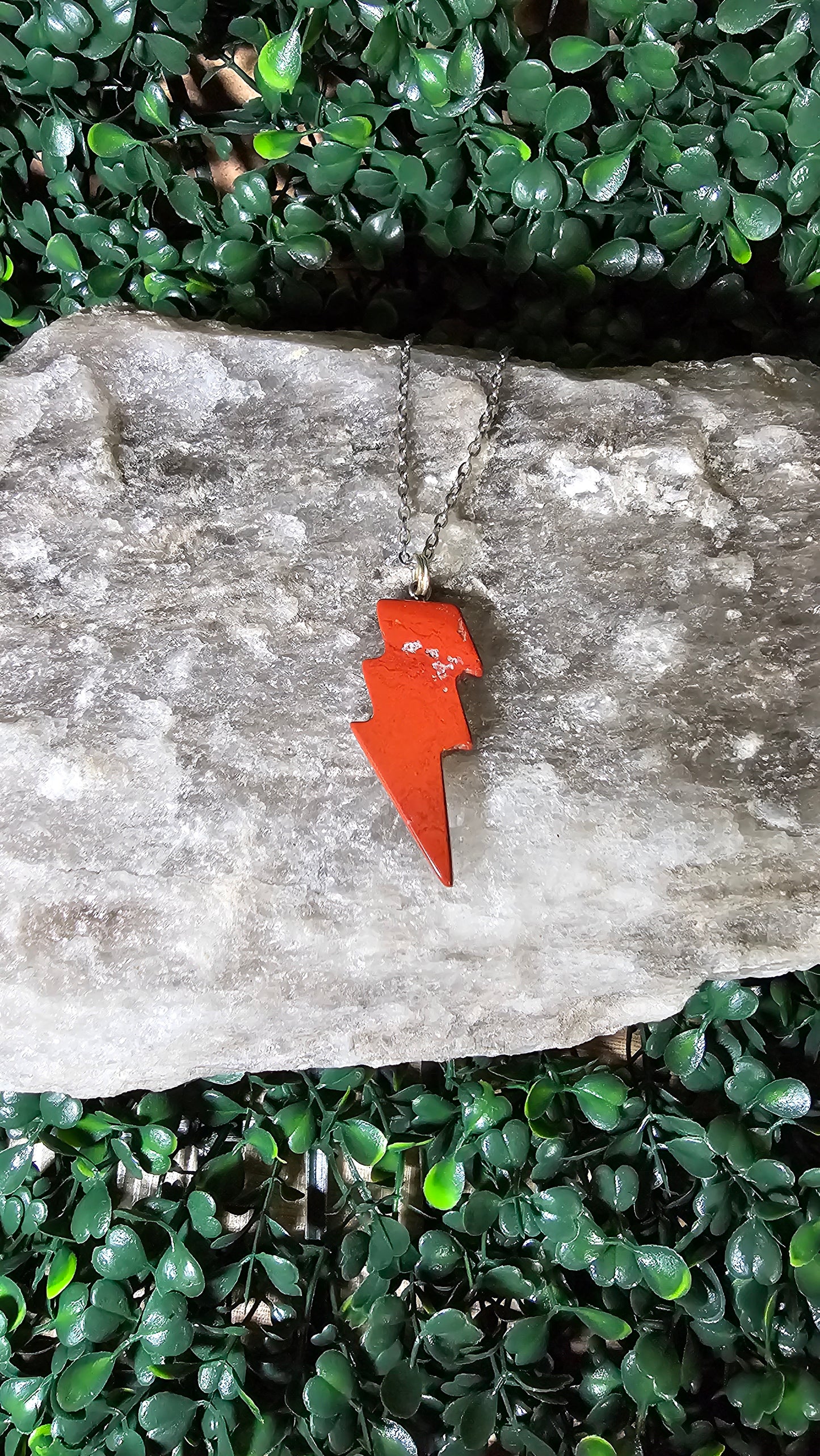 Red Jasper - Oya Lightning necklace