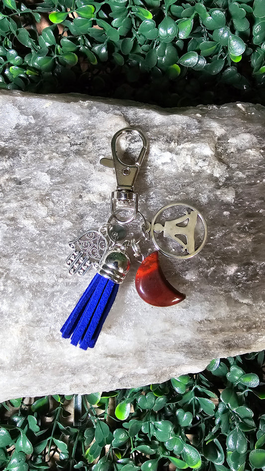 Red Jasper - crystal moon vibes charm