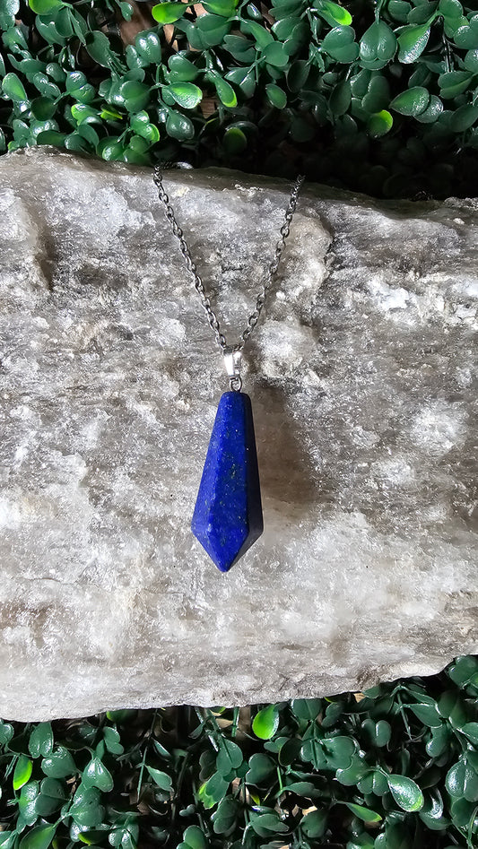 Lapis Lazuli - pendulum necklace