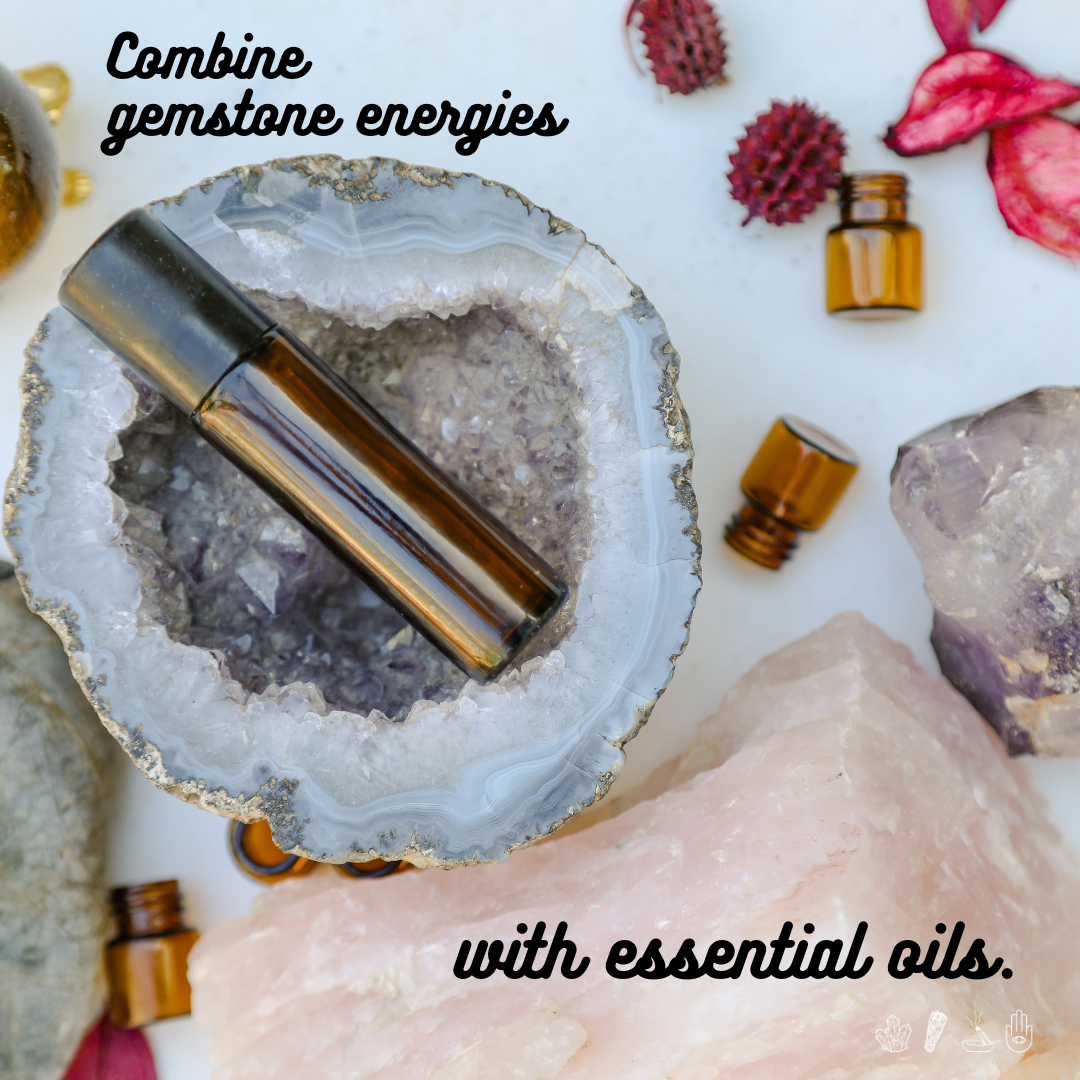 we combine the power of crystals and natural essential oils to boost your overall sense of well being. melt that stress away!