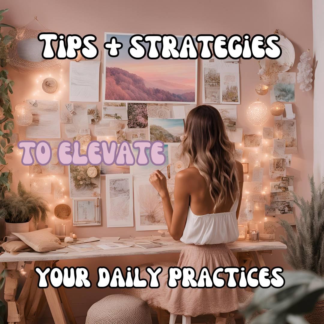 You will get tips and strategies on how to use your vision board in your daily self-care and self-development practices. You will receive a guide on how to activate your vision board and a list of positive affirmations to help inspire you to craft your own.